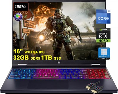 Игровой ноутбук Acer Predator Helios Neo 16 | 16-дюймовый WUXGA IPS 165 Гц (100% sRGB) | Intel 24-Core i9-14900HX | 32 ГБ DDR5 1 ТБ SSD | GeForce RTX 4060 8 ГБ | RGB-подсветка Killer AX1675i Win11Pro с аксессуаром DLCA 1000003482 - фото 515106