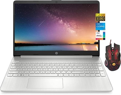 Ноутбук HP 2023 с дисплеем FHD 15,6 дюйма, процессором Intel Core i5-1135G7 с тактовой частотой до 4,2 ГГц (Beats i7-1065G7), 16 ГБ ОЗУ, твердотельным накопителем на 512 ГБ, графикой Intel Iris Xe, веб-камерой, WiFi, Bluetooth, Win 11 Home (обновленная ве 1000003552 - фото 515449