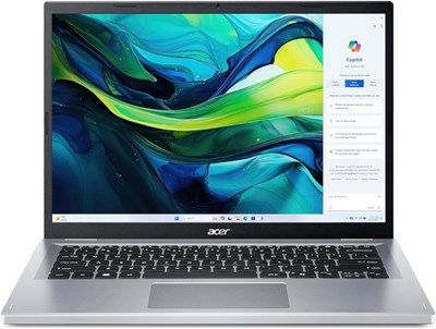 Ноутбук Acer Aspire Go AG14 13-го поколения Intel Core i7-13620H 10 ядер до 4,9 ГГц/16 ГБ DDR5 RAM/1 ТБ SSD Storage/графика Intel Iris XE/14-дюймовый WUXGA IPS дисплей/Win 11 Home/WiFi-6//Pure Silver 1000003627 - фото 515787