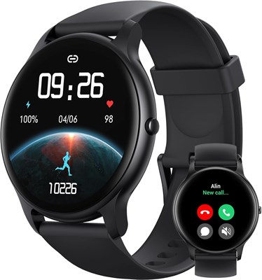Parsonver Smart Watch для мужчин и женщин (отвечает на звонки/совершает звонки), HD-экран, фитнес-трекер, водонепроницаемость IP68, 100+ спортивных режимов, монитор сердечного ритма и сна, шагомер, смарт-часы совместимы с телефонами Android/iPhone 1000003696 - фото 516103