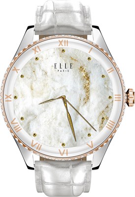 Умные часы Elle Soleil для женщин с дисплеем AMOLED 1,19 дюйма, возможностью звонков по Bluetooth, многоязычным интерфейсом, беспроводной зарядкой, отслеживанием фитнеса, защитой IP68, совместимостью с iOS/Android, серебристой оправой и белым кожаным реме 1000003732 - фото 516277
