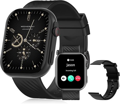 Умные часы PEJE ZW03-AMD - 2,13-дюймовый AMOLED, умные часы для мужчин, оповещения о мусульманских молитвах, монитор SpO2/сердечного ритма/сна, более 120 спортивных режимов, водонепроницаемость IP68, звонки по Bluetooth + дополнительный ремешок, iOS/Andro 1000003769 - фото 516461