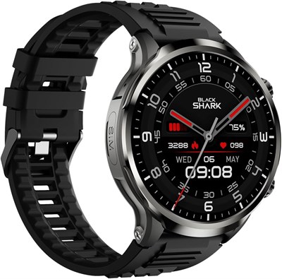 Умные часы Black Shark Watch X, умные часы с фитнес-трекером, мониторингом сердечного ритма и монитором сна, версия для ОАЭ, длительный срок службы батареи, совместимость с iOS и Android 1000003823 - фото 516731