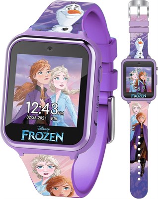 Умные часы Disney Frozen с сенсорным экраном, встроенной селфи-камерой, легко застегивающимся ремешком, фиолетовые умные часы 1000003895 - фото 517086