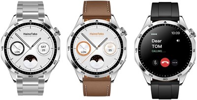 HainoTeko Германия Haino Teko RW44 Круглый экран AMOLED дисплей Смарт-часы с 3 парами ремешков и беспроводным зарядным устройством для мужчин и мальчиков Серебряный 1000003973 - фото 517457