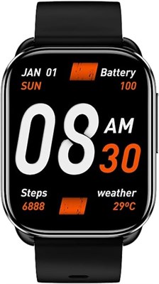 Умные спортивные часы QCY Watch GS с большим дисплеем 2.02, 100 и более циферблатов, Bluetooth-звонки, мониторинг здоровья и сна, 100+ спортивных режимов, 10 дней автономной работы, уведомления о сообщениях и вызовах - черный 1000004032 - фото 517732