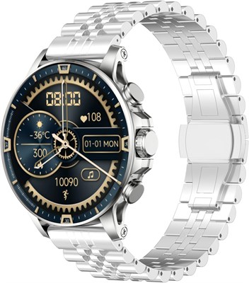 Faster Nerv Watch 3 Pro SE — умные часы Super Retina с постоянно включенным дисплеем — часы для мужчин и женщин с экраном Amoled 1,6 дюйма — более 100 динамических циферблатов (1 ремешок-цепочка + 1 силиконовый ремешок) 1000004061 - фото 517875