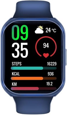 Promate Smart Watch, премиум-браслет для здоровья и фитнеса с Bluetooth 3.0 + BLE 5.2, 2-дюймовым TFT-дисплеем, 7 дней автономной работы, 110+ спортивных режимов, водонепроницаемость IP68 для iPhone, Galaxy, XWATCH-TF2.BLUE 1000004075 - фото 517941