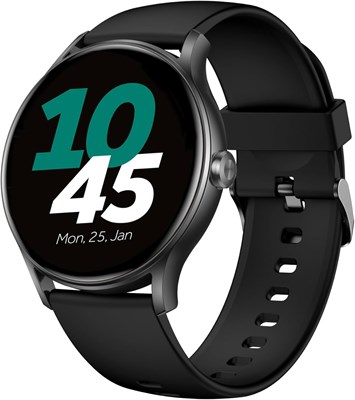 Faster Nerv Watch SE — специальная серия умных часов с аккумулятором 280 мАч, мониторингом состояния здоровья и фитнес-трекингом — умные часы для женщин и мужчин, экран HD 1,39 дюйма, разрешение 240x240 (черный) 1000004108 - фото 518088