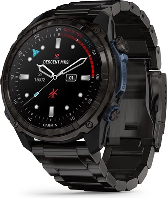 GARMIN Descent™ Mk3i – 51 мм, Carbon Grey DLC Titanium с браслетом DLC Titanium | Часы для дайвинга с аккумулятором до 25 дней | Часы для плавания с AMOLED-дисплеем 1000004112 - фото 518104
