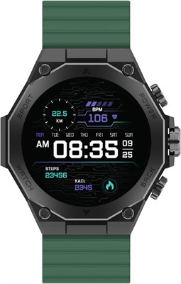 Умные часы Smartix Bold для мужчин, дисплей AMOLED 1,43 дюйма, звонки по Bluetooth, фитнес-трекер с SpO2, пульсометром, датчиком артериального давления, монитором сна, водонепроницаемость IP68, для Android и iOS, сменный ремешок 1000004118 - фото 518132