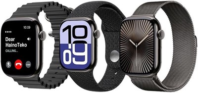 Смарт-часы HainoTeko SQ-13 Jet Black с большим экраном AMOLED, голосовым помощником AI, 3 парами ремешков и зарядным кабелем, разработанные для женщин и мужчин 1000004144 - фото 518254