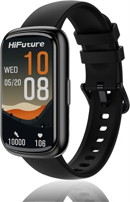 Смарт-браслет HiFuture EVO2 Black — фитнес-трекер с IPS-дисплеем 1,47 дюйма, более 100 спортивными режимами, пульсометром и SpO2, уведомлениями приложений, аккумулятором на 7 дней, водонепроницаемостью IP68 1000004152 - фото 518286