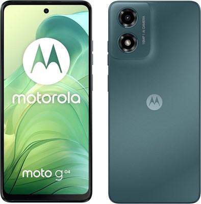 MOTOROLA g04 | 4 ГБ ОЗУ + 64 ГБ памяти | 6,6-дюймовый сверхъяркий дисплей с частотой 90 Гц | Аккумулятор емкостью 5000 мАч | Android 14 | Боковой сканер отпечатков пальцев | Камера 16 МП (цвет морской волны) 1000004176 - фото 518430