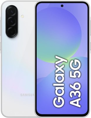 Samsung Galaxy A36 5G, Android-смартфон, 128 ГБ памяти, 8 ГБ ОЗУ, потрясающий белый цвет, 6 обновлений ОС, большой дисплей, восьмиядерный процессор 1000004398 - фото 518531