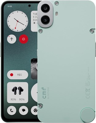 CMF by Nothing Phone 1, 8/256 ГБ, 6,67-дюймовый экран AMOLED, процессор MediaTek 7300, 5000 мАч, задняя камера 50+2 МП, фронтальная камера 16 МП, две SIM-карты 5G, расширяемая память до 2 ТБ, светло-зеленый, версия для Ближнего Востока 1000004236 - фото 518632