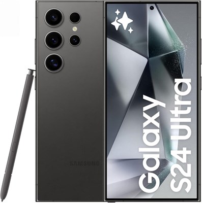 SAMSUNG Galaxy S24 Ultra, телефон с искусственным интеллектом, 256 ГБ памяти, цвет «титановый черный», 12 ГБ оперативной памяти, смартфон на Android, камера 200 МП, S Pen, длительное время работы от батареи 1000004476 - фото 519085