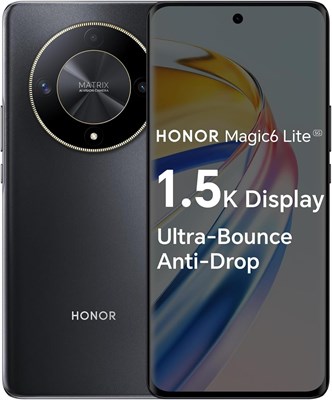 Смартфон Magic 6 Lite 5G | 512 ГБ ПЗУ + 8 ГБ ОЗУ | 6,78-дюймовый AMOLED-дисплей с частотой обновления 120 Гц | Тройная камера 108 МП | Snapdragon 6 Gen 1 | Android 13 | Аккумулятор 5300 мА·ч | Две SIM-карты | NFC | Magic OS 7.2 (полночный черный) 1000004481 - фото 519109