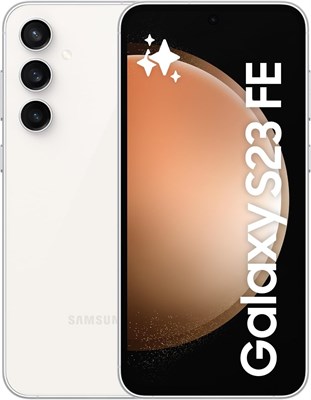 Samsung Galaxy S23 FE 5G, телефон с искусственным интеллектом, Android-смартфон с двумя SIM-картами, 8 ГБ ОЗУ, 128 ГБ встроенной памяти, кремовый цвет (версия для ОАЭ) 1000004519 - фото 519300