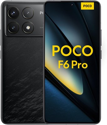 Xiaomi POCO F6 Pro 5G Mobile, черный (16 ГБ ОЗУ+1 ТБ) | Snapdragon 8 Gen 2 | 6,67-дюймовый AMOLED-дисплей 120 Гц | Тройная камера с оптической стабилизацией изображения 50+8+2 МП, фронтальная камера 16 МП 1000004545 - фото 519420