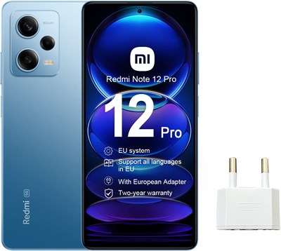 Xiaomi Redmi Note 12 Pro 12 ГБ ОЗУ 256 ГБ ПЗУ Матовый синий, Две SIM-карты 50 МП Камера MediaTek Dimensity 1080 120 Гц Pro AMOLED Дисплей 67 Вт Turbo Charge 1000004551 - фото 519450