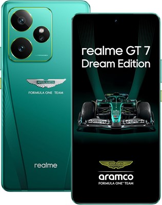 Realme GT 7 Dream Edition 5G (Aston Martin Green, 16 ГБ + 512 ГБ) | Dimensity 9400e | Аккумулятор емкостью 7000 мАч | Зарядка 120 Вт | Камера 4K 120 кадров в секунду с искусственным интеллектом | Совместная разработка с Aston Martin F1 1000004594 - фото 519629