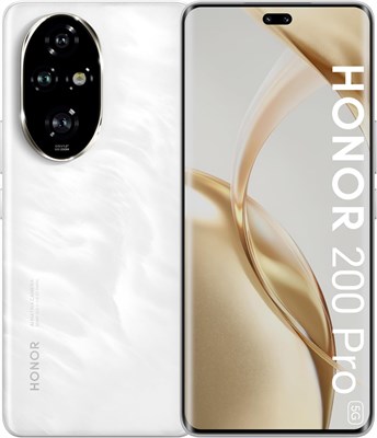 HONOR 200 Pro 5G 12 ГБ ОЗУ + 512 ГБ Две SIM-карты Moonlight White - Версия для Ближнего Востока 1000004638 - фото 519818