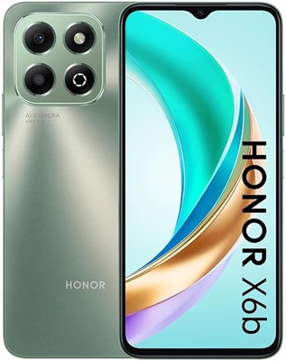 HONOR X6b 4G Dual SIM | 6 ГБ ОЗУ Turbo | 128 ГБ памяти | 50-мегапиксельная камера с искусственным интеллектом | 6,56-дюймовый дисплей с частотой 90 Гц | Аккумулятор 5200 мАч | Быстрая зарядка 35 Вт | Android 14 (Forest Green) 1000004669 - фото 519964