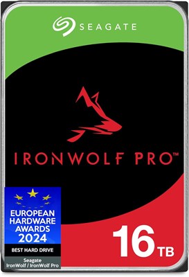 Seagate IronWolf, Pro 16 ТБ, внутренний жесткий диск корпоративного класса для NAS – CMR 3,5 дюйма, SATA 6 ГБ/с, 7200 об/мин, кэш 256 МБ для RAID NAS – упаковка без проблем (ST16000NTZ01) 1000004761 - фото 520305