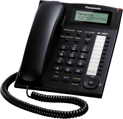 Интегрированный проводной телефон Panasonic KX-TS880, черный 1000005157 - фото 521791