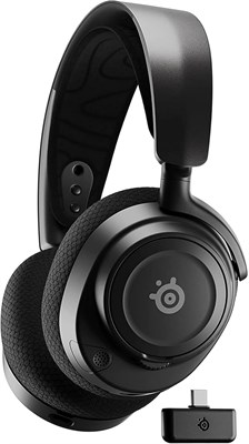 Беспроводная многоплатформенная игровая гарнитура SteelSeries Arctis Nova 7 — неодимовые магнитные драйверы — два беспроводных наушника 2,4 ГГц и Bluetooth — аккумулятор USB-C на 38 часов — микрофон ClearCast Gen2 AI — ПК, PS5, Switch, мобильный телефон 1000005194 - фото 521960
