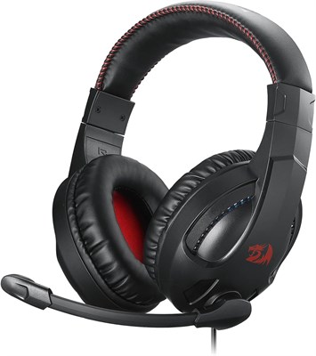 Проводная игровая гарнитура Redragon H211 RGB, объемный звук 7.1, амбушюры с эффектом памяти, легкая полноразмерная гарнитура с микрофоном, многоплатформенные наушники, работает с ПК, Xbox Series, NS - черный 1000005311 - фото 522086
