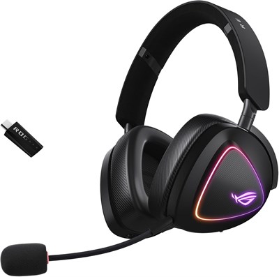 Беспроводная игровая гарнитура ASUS ROG Delta II (BT, ROG SpeedNova 2,4 ГГц, 3,5 мм, 50-миллиметровые титановые драйверы, сверхширокополосный микрофон 10 мм, аккумулятор на 110 часов, DualFlow Audio, для ПК, Switch, PS5, Xbox) - черный 1000005217 - фото 522226