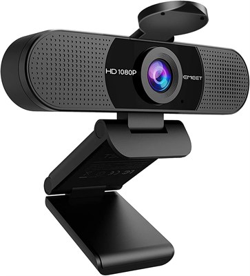 Веб-камера EMEET 1080P с микрофоном, веб-камера C960, потоковая веб-камера с 2 микрофонами, камера для компьютера с углом обзора 90°, веб-камера Plug and Play USB для онлайн-звонков/конференций, Zoom/Teams/Facetime/YouTube, ноутбук/ПК 1000005346 - фото 522339
