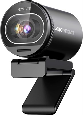 Веб-камера EMEET S600 4K для потоковой передачи данных — сенсор Sony 1/2,5", автофокус PDAF, 1080P при 60 кадрах в секунду, 2 микрофона с шумоподавлением, встроенная защитная шторка, угол обзора 73°, потоковая камера для онлайн-коммерции/игр/салонов красо 1000005352 - фото 522369