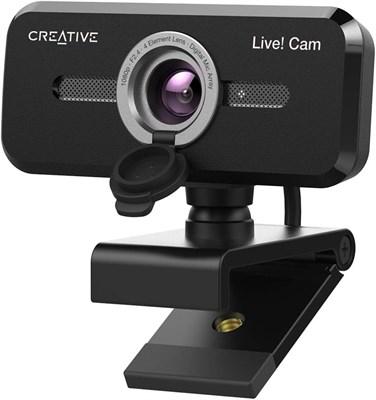 Широкоугольная USB-веб-камера Creative Live! Cam Sync 1080p V2 Full HD с функцией автоматического отключения звука и шумоподавления для видеозвонков, улучшенным встроенным двойным микрофоном для Zoom и Skype 1000005355 - фото 522384