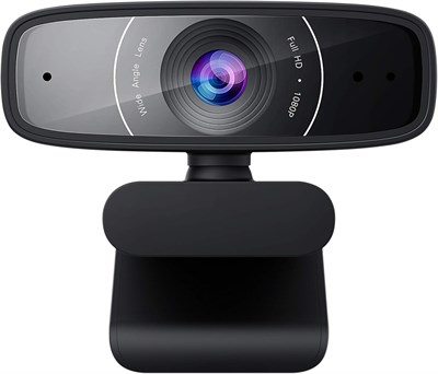 Веб-камера ASUS C3 1080p HD USB-камера — микрофон с направленным направлением, регулировка наклона, вращение на 360 градусов, широкий угол обзора, совместимость со Skype, Microsoft Teams и Zoom 1000005457 - фото 522879