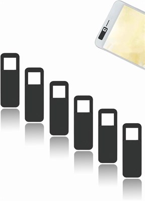 Ультратонкий слайдер для веб-камеры Sweet seven®, подходит для смартфонов, планшетов и компьютеров, толщина 0,02 дюйма, прочный клей, повышает конфиденциальность и безопасность 1000005554 - фото 523350