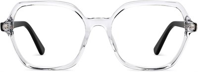 LENSKART BLU | Компьютерные очки Zero Power Blue Cut | Антибликовые, лёгкие, блокируют вредное излучение | Защита от УФ-излучения | Прозрачный чёрный | Для мужчин и женщин | Маленькие | LB E16060, чёрный, S 1000005622 - фото 523691