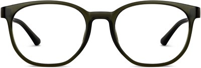 LENSKART BLU | Компьютерные очки Zero Power Blue Cut | Антибликовые, лёгкие, блокируют вредное излучение | Защита от УФ-излучения | Зелёные | Для мужчин и женщин | Большие | LB E14271 1000005648 - фото 523819