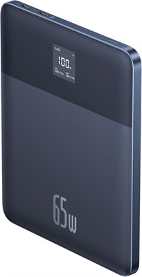 Внешний аккумулятор Baseus Power Bank, 12000 мА·ч, 65 Вт, портативное зарядное устройство с функцией быстрой зарядки и цифровым дисплеем, сверхтонкий аккумулятор Blade 2 для ноутбуков ROG Ally, Steam Deck, MacBook, iPad, iPhone, Samsung (Mariana Blue) 1000006196