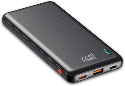 Внешний аккумулятор Xcell 10 000 мА·ч | 20 Вт USB-C PD + 18 Вт USB-A | Двойной вход для зарядки | Компактная портативная зарядная станция | Совместимость с iPhone, Galaxy, MacBook Air и iPad Pro | 36 часов работы (белый) 1000006224