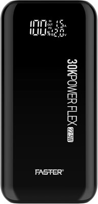 Портативное зарядное устройство FASTER Power Bank мощностью 22,5 Вт и емкостью 30000 мА·ч с двумя портами USB и Type-C, быстрой зарядкой и светодиодным дисплеем, совместимо с iPhone, телефонами Android, планшетами и другими устройствами 1000006276