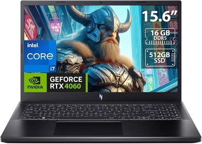 Ноутбук acer Nitro V 15 Gamer: процессор Intel Core i7, 16 ГБ памяти, твердотельный накопитель на 512 ГБ, дисплей 15,6 дюйма, видеокарта NVIDIA GeForce RTX 4060, Windows 11 Home, английская версия клавиатуры. 1000006483 - фото 525873