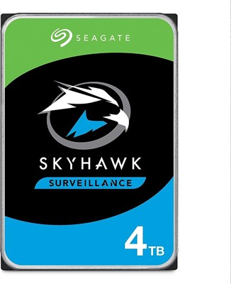 Seagate Skyhawk 4 ТБ, внутренний жёсткий диск с видеопамятью – 3,5 дюйма, SATA 6 Гбит/с, кэш 256 МБ, для системы видеонаблюдения DVR NVR (ST4000VX016) 1000006523 - фото 526069