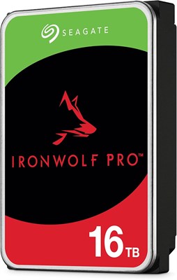 Seagate IronWolf Pro, 16 ТБ, внутренний жесткий диск Enterprise NAS – CMR 3,5 дюйма, SATA 6 Гбит/с, 7200 об/мин, кэш 256 МБ для сетевого RAID-хранилища (ST16000NT001) 1000006527 - фото 526094