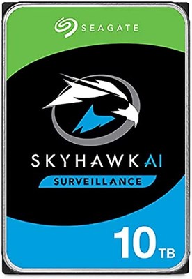 Внутренний жесткий диск Seagate Skyhawk AI 10 ТБ — 3,5-дюймовый SATA 6 Гбит/с, кэш 256 МБ для системы видеонаблюдения DVR NVR (ST10000VE001) 1000006572 - фото 526319