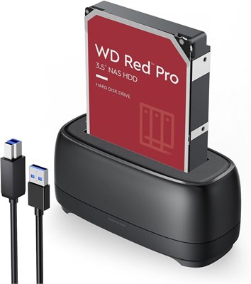 NALACAL Hard Drive Docking for 2.5/3.5 Inch HDD SSD Up to 20TB, External Hard Drive SATA Docking Station HDD Dock Station HDD SSD Dock USB Storage Dock USB Data Transfer UASP Transfer Speed 1000006623 - фото 526539