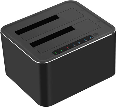 Док-станция KASTWAVE USB 3.0 - SATA с двумя отсеками для внешних жестких дисков, с функцией автономного клонирования/дубликатирования, отсек для двух жестких дисков 2,5 и 3,5 дюйма, твердотельных накопителей SATA (SATA I/II/III) 1000006626 - фото 526554