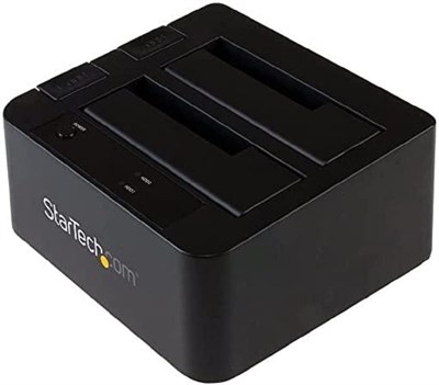 StarTech.com Dual-Bay USB 3.1 to SATA Hard Drive Docking Station, USB 3.1 (10 Gbps), External 2.5/3.5" SATA I/II/III, SSD/HDD Docking Station, Hot-Swap Hard Drive Bay, Top-Loading (SDOCK2U313) 1000006628 - фото 526564